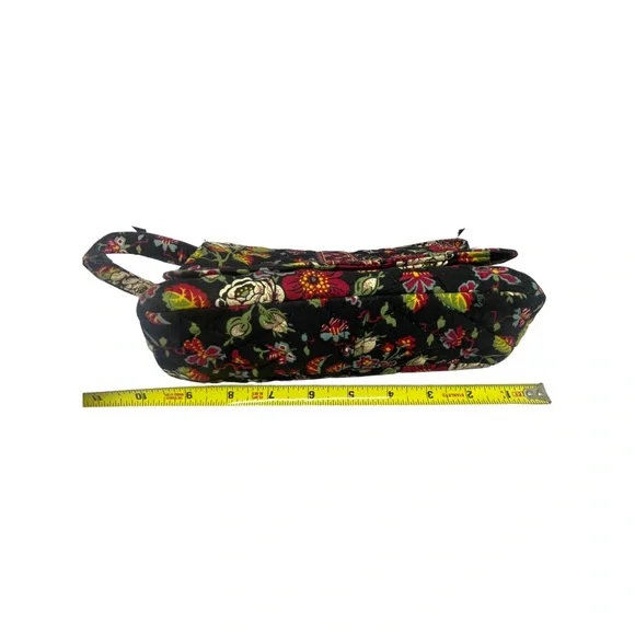 Vera Bradley Anastasia Pattern Black Red Cream Floral Jilly Purse Retired - Picture 8 of 10